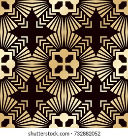 Art deco vintage seamless pattern. Template for design. Vector illustration eps10