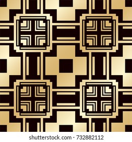 Art deco vintage seamless pattern. Template for design. Vector illustration eps10