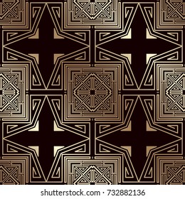 Art deco vintage seamless pattern. Template for design. Vector illustration eps10