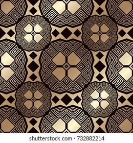Art deco vintage seamless pattern. Template for design. Vector illustration eps10
