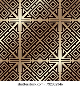 Art deco vintage seamless pattern. Template for design. Vector illustration eps10