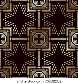 Art deco vintage seamless pattern. Template for design. Vector illustration eps10