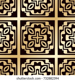 Art deco vintage seamless pattern. Template for design. Vector illustration eps10