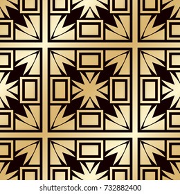 Art deco vintage seamless pattern. Template for design. Vector illustration eps10