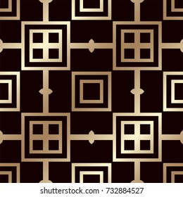 Art deco vintage seamless pattern. Template for design. Vector illustration eps10