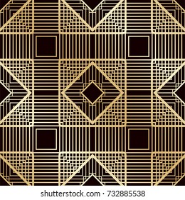 Art deco vintage seamless pattern. Template for design. Vector illustration eps10