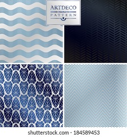 Art Deco vintage wallpaper pattern can be used for invitation, congratulation