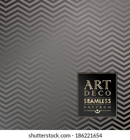 Art Deco vintage wallpaper pattern can be used for invitation, congratulation
