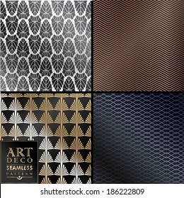 Art Deco vintage wallpaper pattern can be used for invitation, congratulation