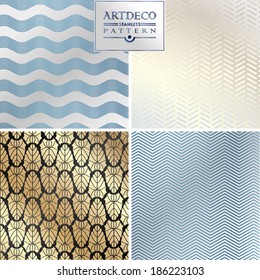 Art Deco vintage wallpaper pattern can be used for invitation, congratulation