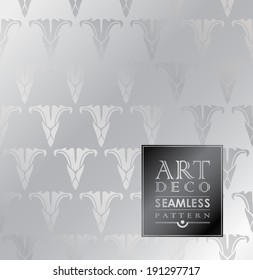 Art Deco vintage wallpaper pattern can be used for invitation, congratulation