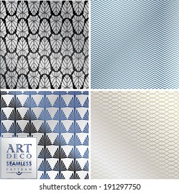 Art Deco vintage wallpaper pattern can be used for invitation, congratulation