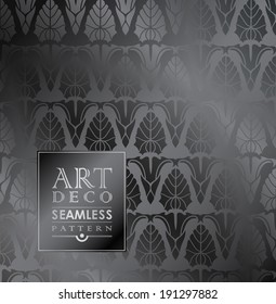 Art Deco vintage wallpaper pattern can be used for invitation, congratulation