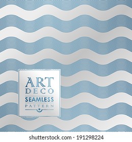 Art Deco vintage wallpaper pattern can be used for invitation, congratulation