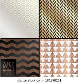Art Deco vintage wallpaper pattern can be used for invitation, congratulation