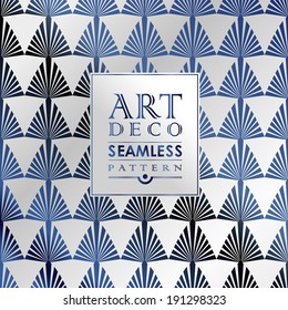 Art Deco vintage wallpaper pattern can be used for invitation, congratulation