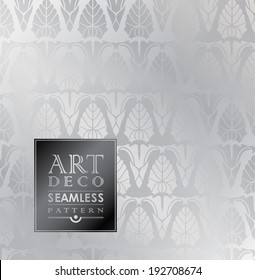 Art Deco vintage wallpaper pattern can be used for invitation, congratulation