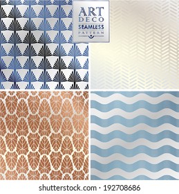 Art Deco vintage wallpaper pattern can be used for invitation, congratulation