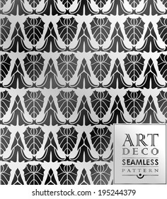 Art Deco vintage wallpaper pattern can be used for invitation, congratulation