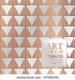 Art Deco vintage wallpaper pattern can be used for invitation, congratulation