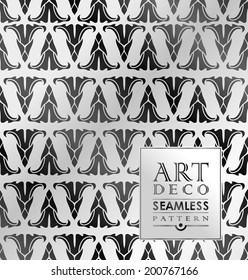 Art Deco vintage wallpaper pattern can be used for invitation, congratulation