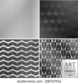 Art Deco vintage wallpaper pattern can be used for invitation, congratulation