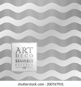 Art Deco vintage wallpaper pattern can be used for invitation, congratulation
