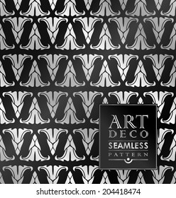 Art Deco vintage wallpaper pattern can be used for invitation, congratulation