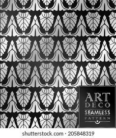 Art Deco vintage wallpaper pattern can be used for invitation, congratulation