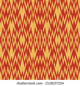 Art Deco Vintage Tapete Muster. Geometrisches dekoratives Muster Nahtlose abstrakte Kakao-Katzenmuster, Vektornahtloses rotes Muster, Hintergrund mit ethnischen Motiven und Stammesmotiven, Zickzag-Leinen