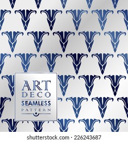 Art Deco vintage wallpaper pattern can be used for invitation, congratulation