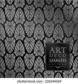 Art Deco vintage wallpaper pattern can be used for invitation, congratulation