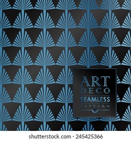 Art Deco vintage wallpaper pattern can be used for invitation, congratulation