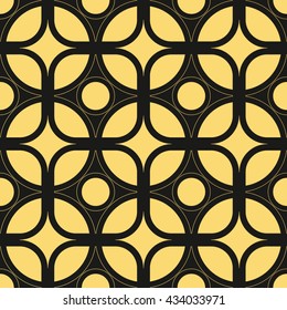 Art Deco vintage wallpaper pattern. Geometric decorative pattern