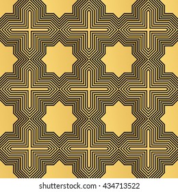 Art Deco vintage wallpaper pattern. 
