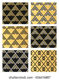 Art Deco vintage wallpaper pattern. Geometric decorative pattern