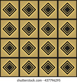Art Deco vintage wallpaper pattern. Geometric decorative pattern