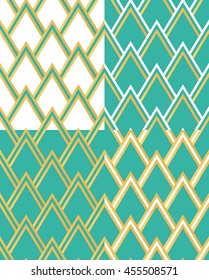 Art Deco vintage wallpaper pattern. 