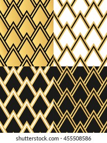 Art Deco vintage wallpaper pattern.