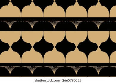 Línea de precisión inspirada en el art déco con patrones sin costuras en estilo de lujo geométrico, ideal para empaques de alta gama, marcas boutique, tarjetas de invitación e impresiones de decoración interior