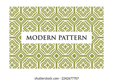 Art Decoration Seamless Pattern on White Background
