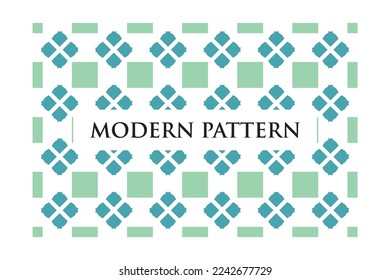 Art Decoration Seamless Pattern on White Background