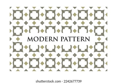 Art Decoration Seamless Pattern on White Background