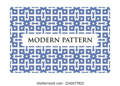 Art Decoration Seamless Pattern on White Background