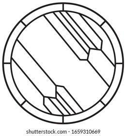 Art Decoration Stained Glass Signs Pattern
