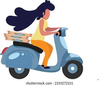 Un arte de un Scooter de reparto