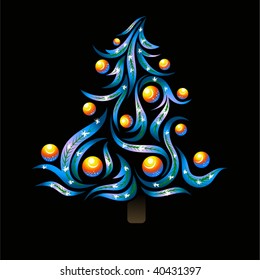 art design of christmas tree