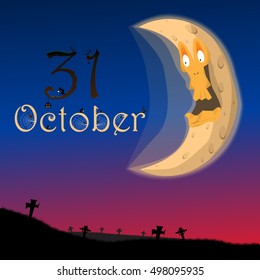 Art design for Halloween. Vector illustration.