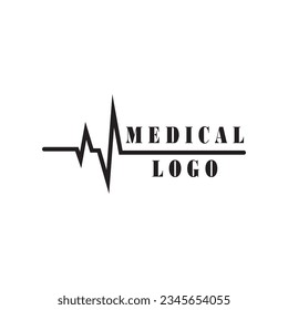 Art design health heartbeat medical pulse vector template