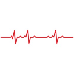 Art Design Health Medical Heartbeat Pulse Vector Template